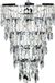 Beliani ENTWASH - Lustre ovale en fer argenté - 1 ampoule - E27
