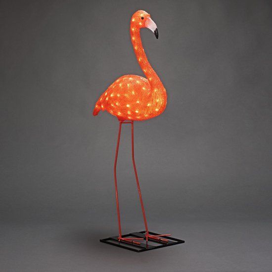 Konstsmide Flamingo - 110cm LED Light Decoration - Outdoor & Indoor - Orange