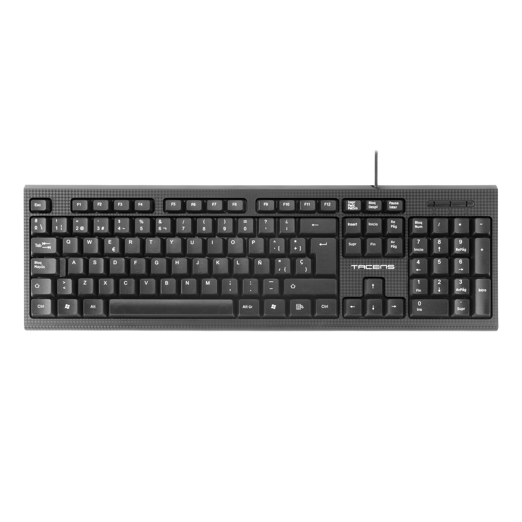 Tacens AK0ES - Toetsenbord - USB - QWERTY - Zwart