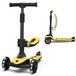 Kidiyana Lamborghini kinderloopscooter, geschikt voor kinderen vanaf 3 jaar tot 50 kg - Loopscooter met zitting en 2 stuurmodi, lichtgewicht aluminium frame, lichtgevende wielen, achterrem