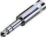 Rean AV NYS202 Jackplug 6.35 mm Stekker, recht Aantal polen: 3 Stereo Zilver 1 stuk(s)