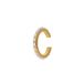 Lucardi Dames Stainless steel goldplated oorringen met parel voor dames - Oorbellen - Staal - Goudkleurig