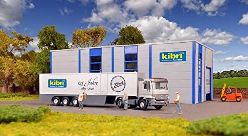 Kibri 12500 MB Actros 2-assen met kofferzadeloplegger - Spur H0 - Nieuw