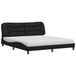 vidaXL Lit avec matelas "Hvar" similicuir noir 180x200 cm