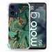 Cokitec Versterkte hoes voor Motorola G35 5G Marmeren textuur groen