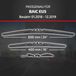 HEYNER® Essuie-glace pour BAIC EU5 01.2018 - 12.2019, Essuie-glace plat HYBRID, Aérodynamique & Flexible, Revêtement nanographique