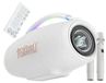 Enceinte de fête machine karaoké - 320 W RMS - 2 microphones sans fil - Bluetooth 6.0 - Blanc