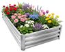 Jardinière surélevée en métal galvanisé pour jardin