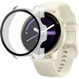 Garmin Vivoactive 6 compatibele hoes - Harde beschermende smartwatchhoes Transparant gehard glazen scherm Phonillico®