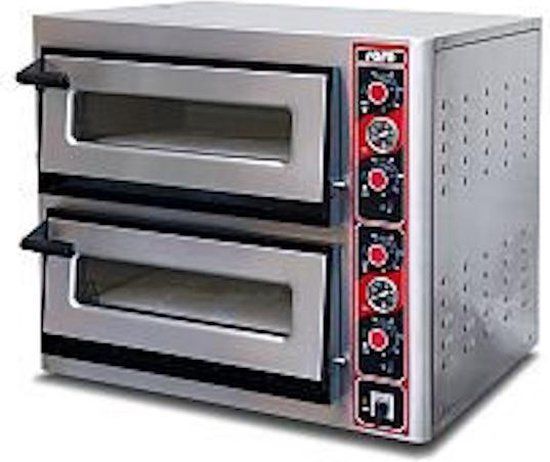 Saro Pizza oven FABIO 2620 - 2 x 4 pizza's - RVS - 2 jaar garantie