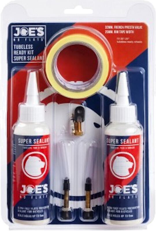 Joe's No-Flats Super Sealant Tubeless Ready Kit with 48mm Valve/21mm Rip Tape