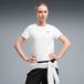 PUMA Essentials Slim T-shirt voor Dames, Wit, Maat S