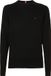 Tommy Hilfiger O-hals trui katoen met kasjmier - zwart (Black) - Maat: S