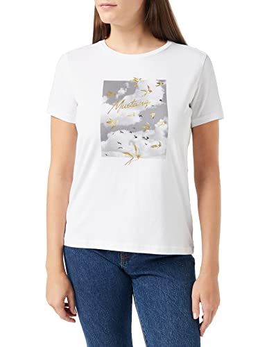 MUSTANG Alexia C Print T-shirt - Whisper White - Women's XS