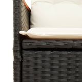 VidaXL Tuinstoel Acaciahout, Kunststof, Staal Crème, Wit
