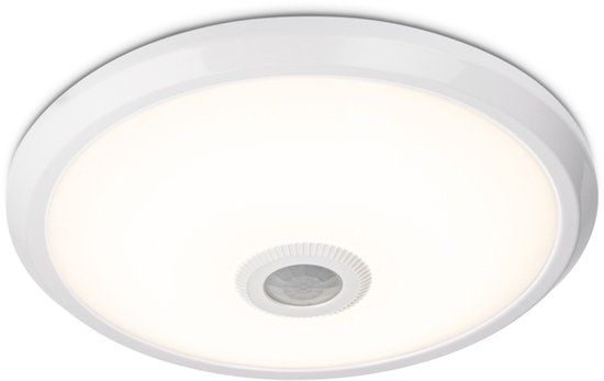 HOFTRONIC LED Plafondlamp - Rond - Ø29 cm - 12 Watt - 1160 Lumen - 4000K Neutraal Wit - Wit - IP20 - Met Bewegingssensor