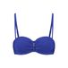 Cyell voorgevormde strapless bandeau bikinitop donkerblauw
