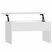 vidaXL salontafel 80x50,5x41,5 cm bewerkt hout wit