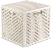 Curver Kaya Panier de rangement Cube - 19L - 28x28x28 cm - Blanc