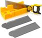 Merkloos Verstekbak Zaagset - Houtbewerking Gereedschap - Nauwkeurig Zagen - Extra Brede Bak - 30 cm Breed - Geel