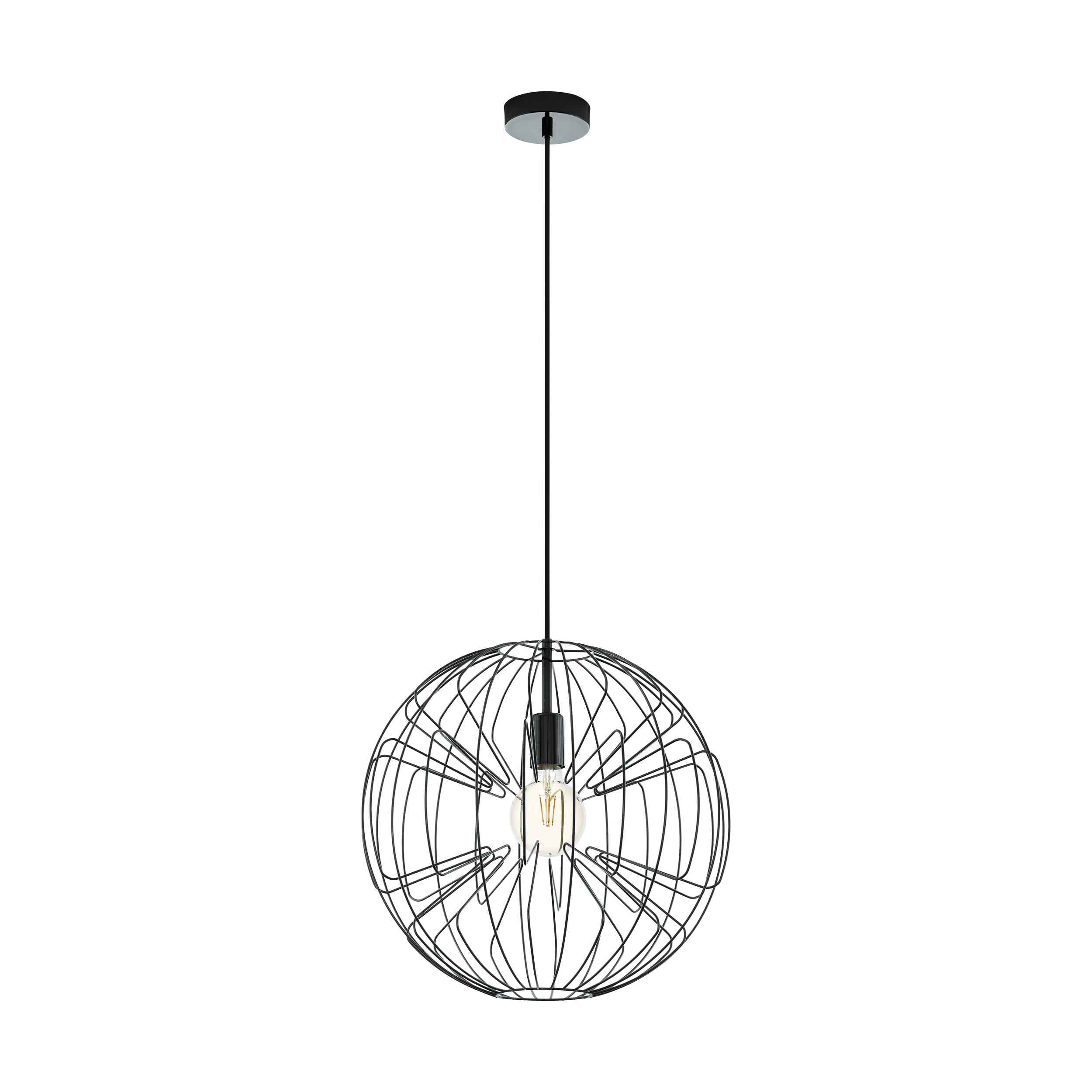 EGLO Okinzuri Hanglamp - Grijs - E27 - 110cm