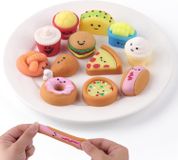 Mini food squishies speelgoed - Set van 12