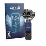 Savvies Screenprotector voor DJI Osmo Pocket 4P (Lens) - 6 Stuks