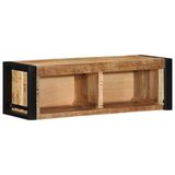 vidaXL TV-meubel 80x30x25 cm massief ruw mangohout