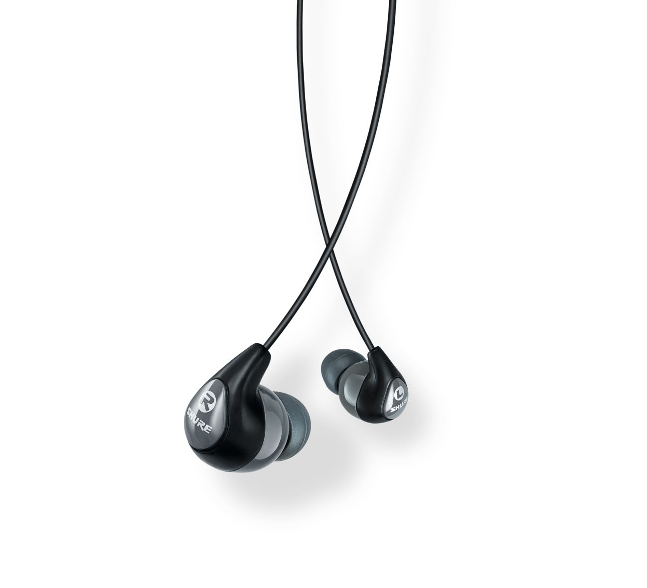 Shure SE112-GR In-ear Headphones - Black/Grey