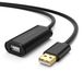 Ugreen 10323 USB-kabel USB 2.0 15 m USB A naar USB A Zwart
