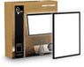 B.K.Licht Shallow - LED Badkamerlamp Plafonniere - paneel plafondlamp - badkamerverlichting met neutraal wit licht - IP44 - 29 x 29 cm - zwart