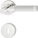 Häfele Garniture de poignée de porte Häfele LDH 2195 Acier inoxydable Rosace ronde bicolore, BB-Buntbart