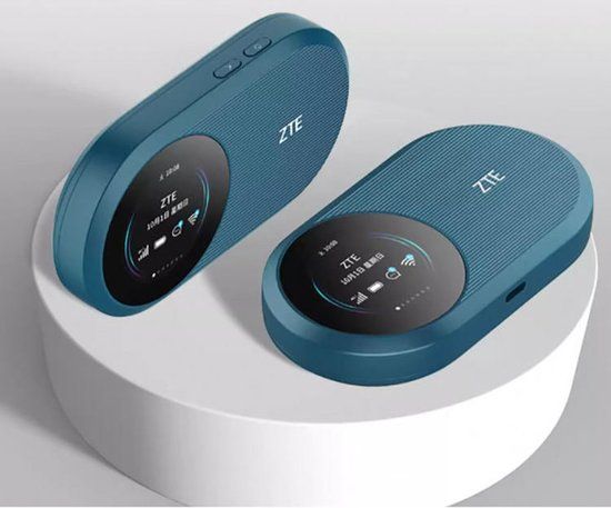 ZTE U10S Pro - Mifi router - 4G Mifi - Wireless router - WiFi 6 - 32 gebruikers - LCD scherm