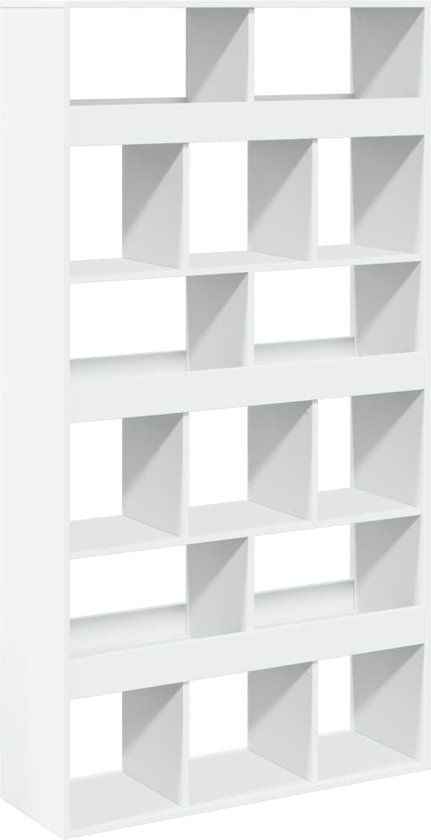 vidaXL Boekenkast 100x33x187,5 cm Bewerkt Hout Wit