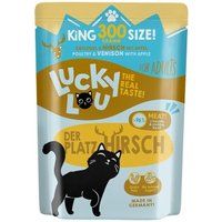 Lucky Lou Lucky Lou nat kattenvoer Adult Gevogelte en hert 12x300 g