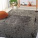Safavieh Shaggy tapijt, SG511, handgetuft polyester, donkergrijs, 160 x 230 cm