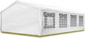 TOOLPORT Tente de réception Tonnelle 5x8 m blanc PE 350 N bâche 100% étanche résistant aux UV