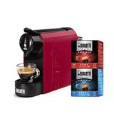 Bialetti Gioia, espressomachine inclusief 32 capsules, werkt uitsluitend met capsules, rood