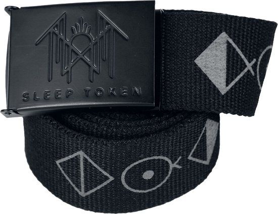Sleep Token Unisex Riem - Zwart - Imitatieleer
