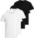 Jack&Jones T-shirt JACBASIC CREW NECK TEE 2PK Zwart/Wit Heren Maat M (4 stuks)