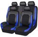 Opel Housses de sièges pour Opel Mokka X (2013-2018) - Cuir synthétique, couleur bleu