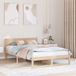 Maison Exclusive - Cadre de lit avec tête de lit, finition naturelle, 120 x 190 cm, pin massif
