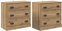 vidaXL Dressoir Artisan Eiken 70 x 35,5 x 67,5 cm