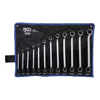 BGS Dubbele Ringsleutelset Gekarteld SW 6 - 32 mm - 12 Delig