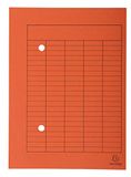 Exacompta 353509B verpakking met 100 omloopmappen (gerecycled karton, 250 g, organisatieprint, DIN A4) 1 pak oranje