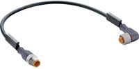 Belden 43776-1 Sensor/actuator connector, geassembleerd M12 Aantal polen (sensoren): 4 Stekker, recht, Bus, haaks 2.00 m