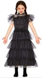 Fiestas Guirca Wednesday Addams Kostuum Jurk Meisjes 5-6 Jaar Zwart