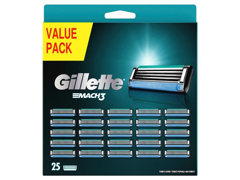 Gillette Mach3 Scheermesjes - 25 stuks - Zwart