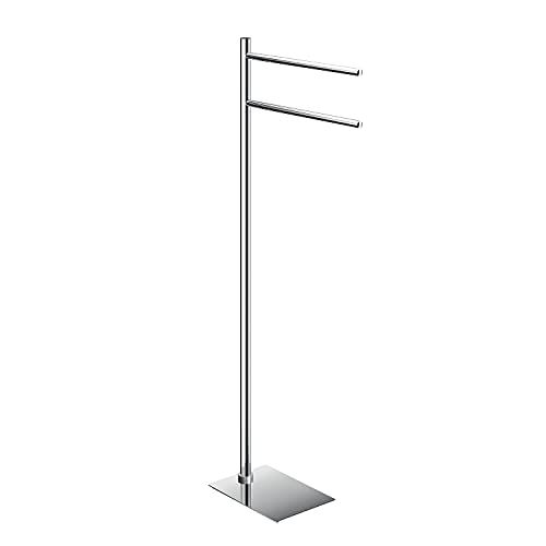 Gedy G-Seul Chroom staande lamp 83,3 x 34 x 14 cm, handdoekhouder van roestvrij staal en crmall, 4 mm fles inbegrepen, metaal, uniek