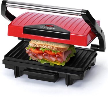 Great Jacob Gloria 30ZEI Contactgrill - 1500W - RVS/Red